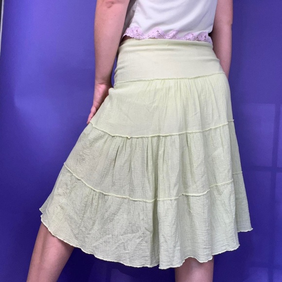 ❌SOLD❌ 90's Vintage Geri C New York tiered midi fairy skirt size medium - Picture 2 of 8